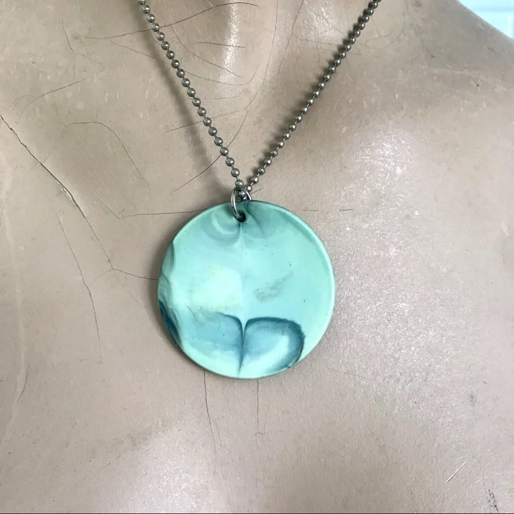 Elvis Presley necklace sparkle resin acrylic retro statement jewelry